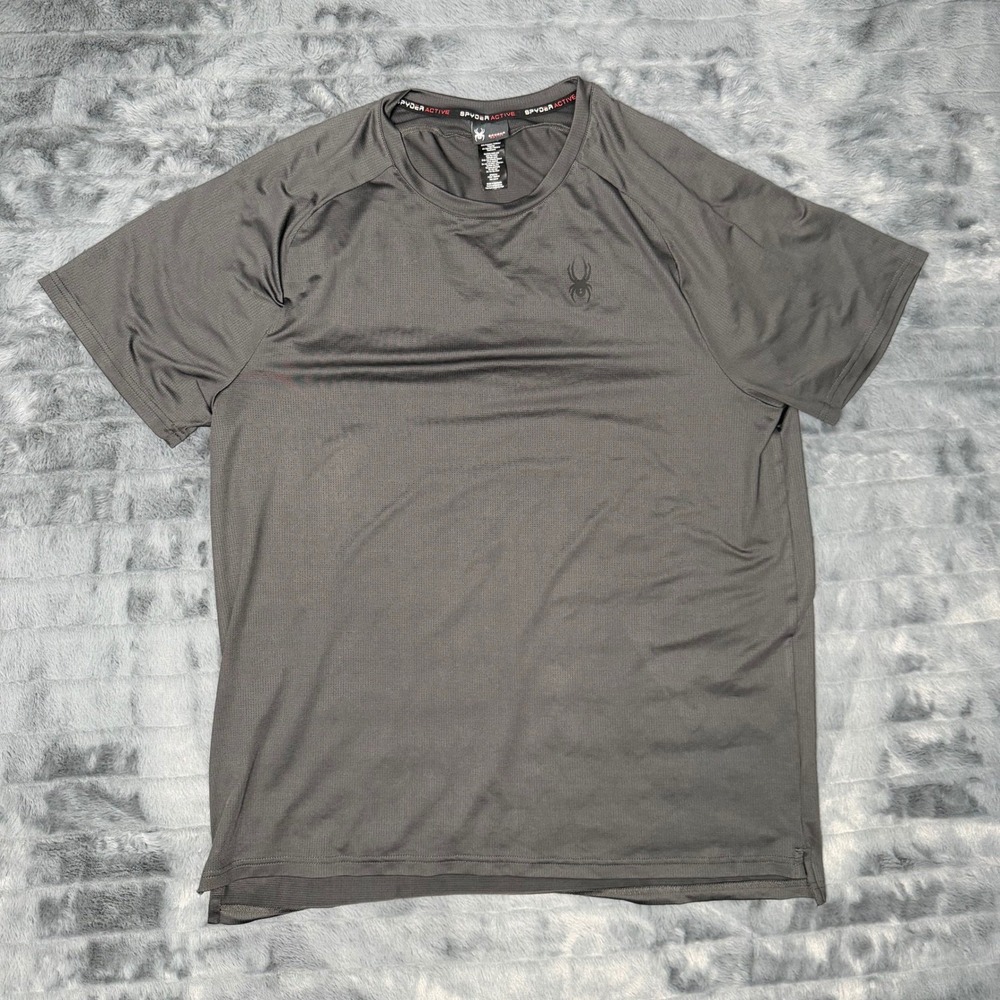 Spyder Active Mens XL Charcoal Gray ProWEB Performance T-Shirt SPM231U